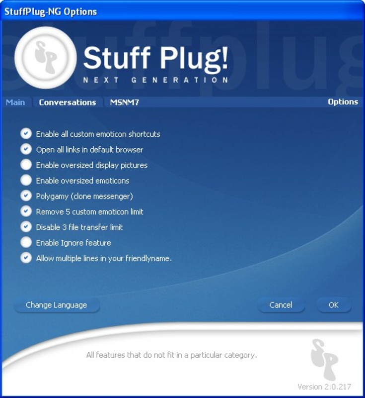 StuffPlug NG 3.5.590 feature