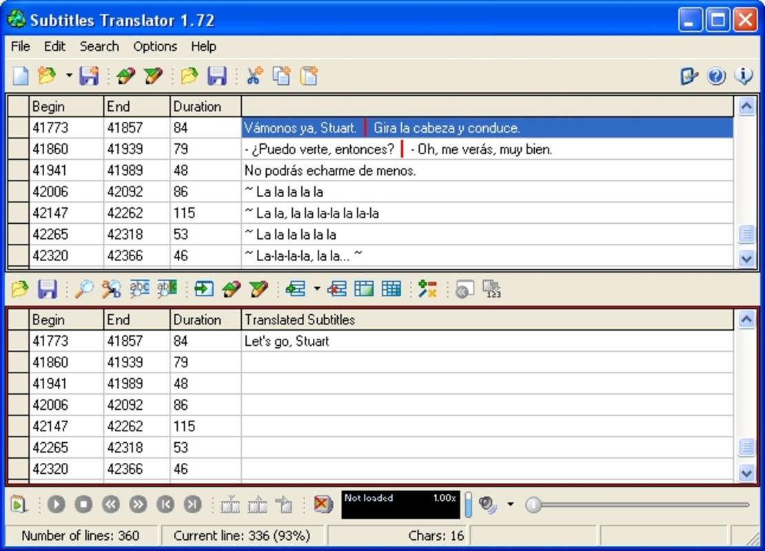 Subtitles Translator 1.7.2.48 for Windows Screenshot 1