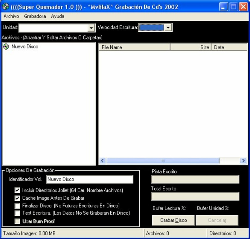 Super Quemador 1.0 for Windows Screenshot 1