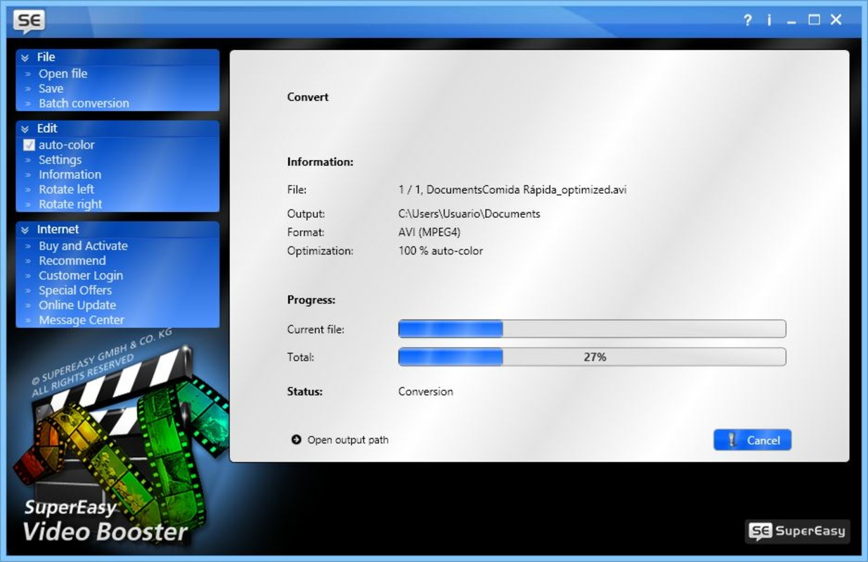 SuperEasy Video Booster 1.1.2152 feature