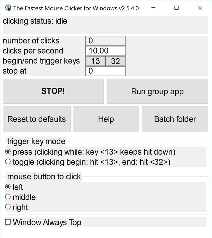 The Fastest Mouse Clicker 2.6.1.0 for Windows Screenshot 1