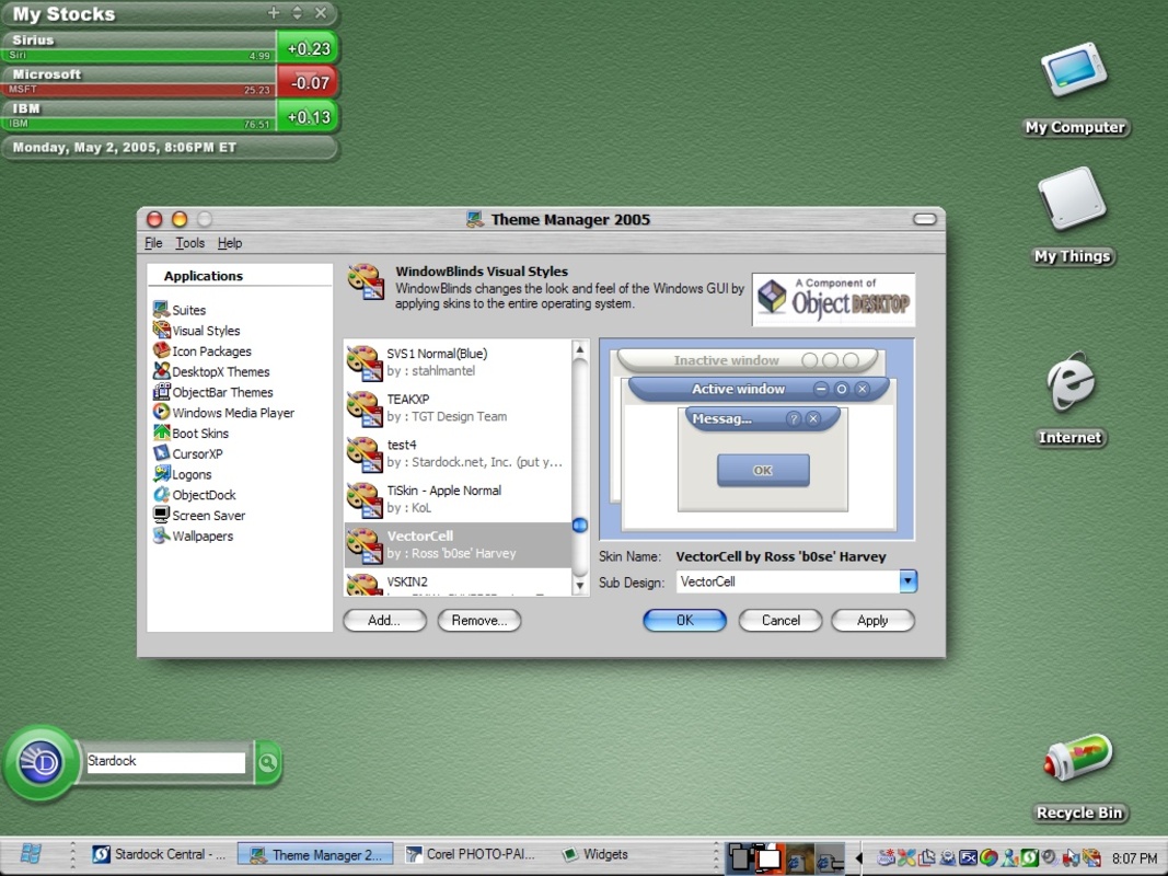 Theme Manager 2004 2.11 for Windows Screenshot 1