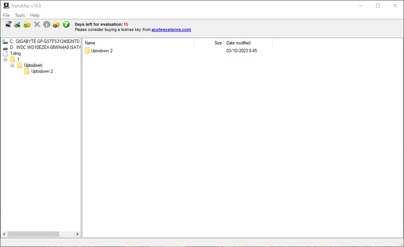 TransMac 15.3 for Windows Screenshot 1