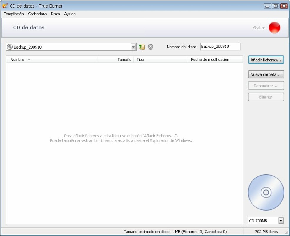 True Burner 9.8 for Windows Screenshot 1