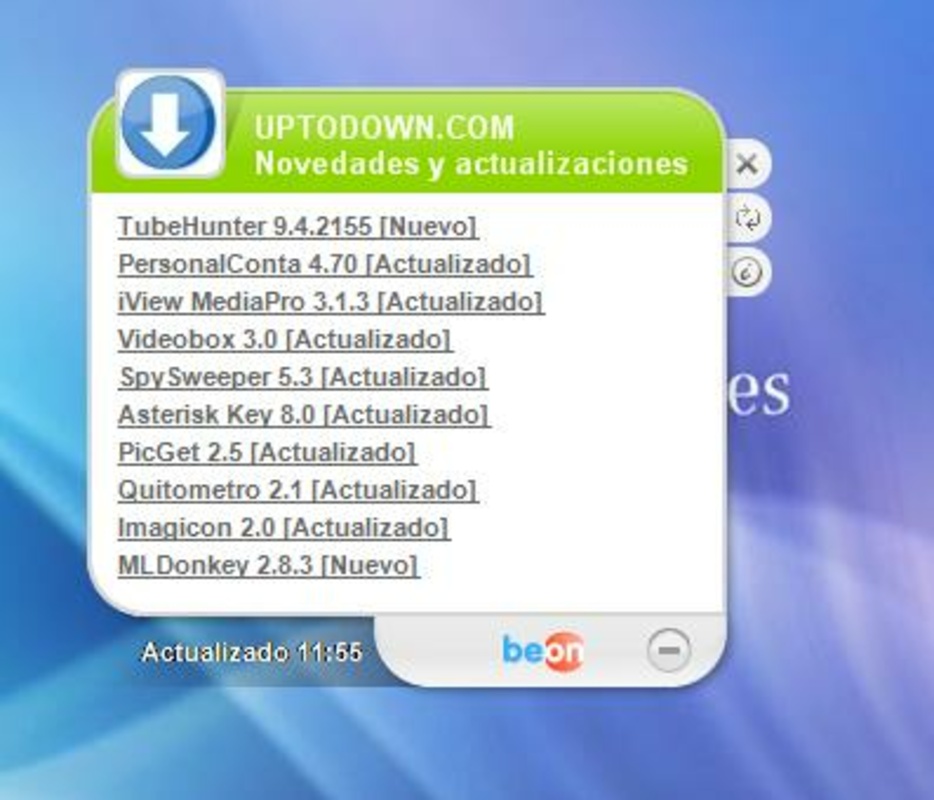 UpToDown RSS 1.0 for Windows Screenshot 1