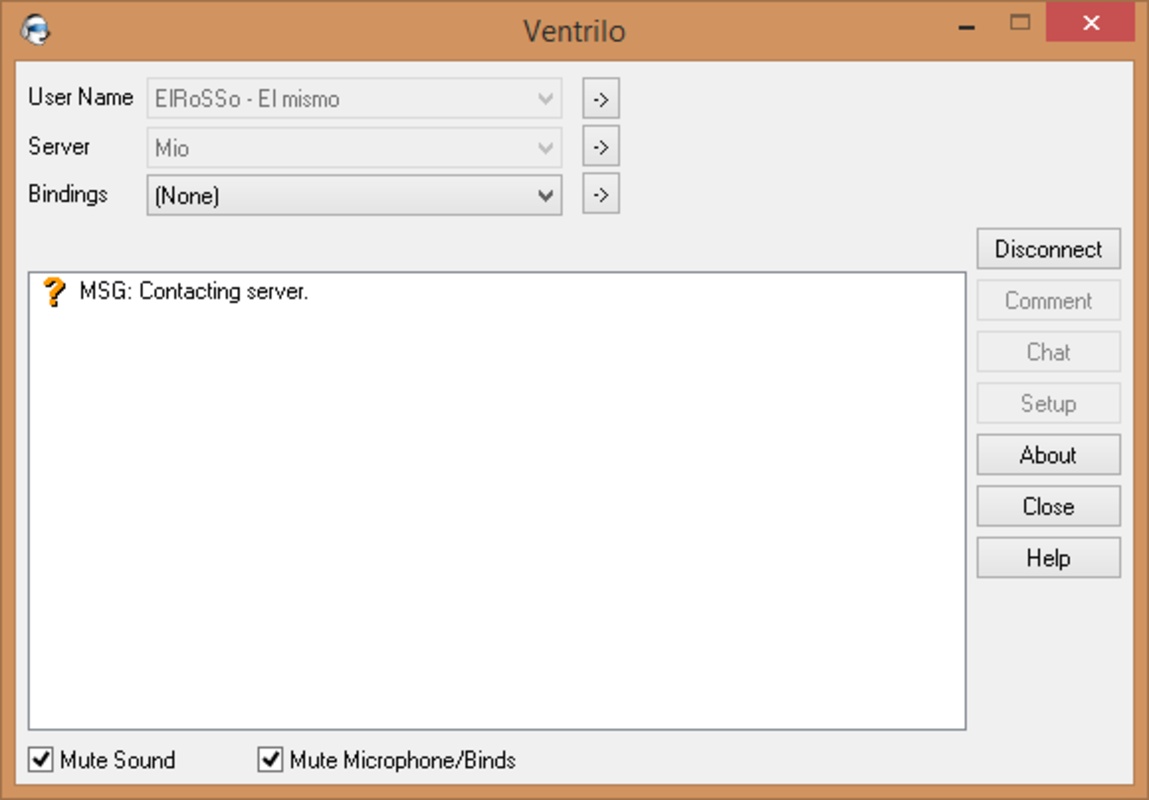 Ventrilo 4.1.3 for Windows Screenshot 1