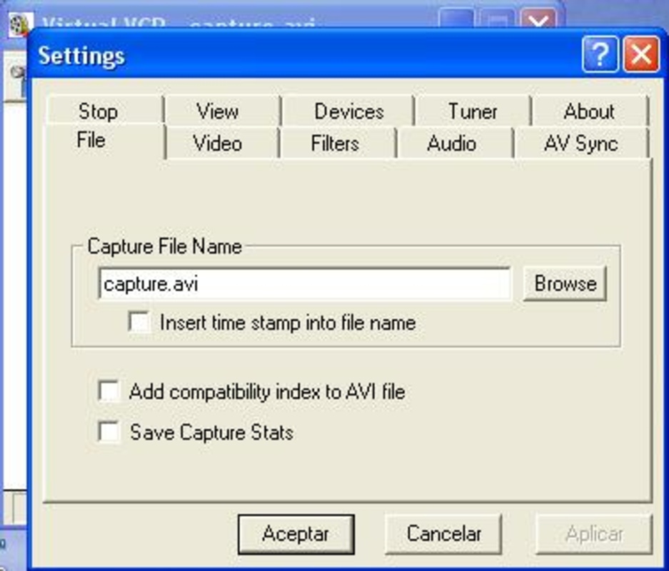 Virtual VCR 2.6.9.6252 for Windows Screenshot 1