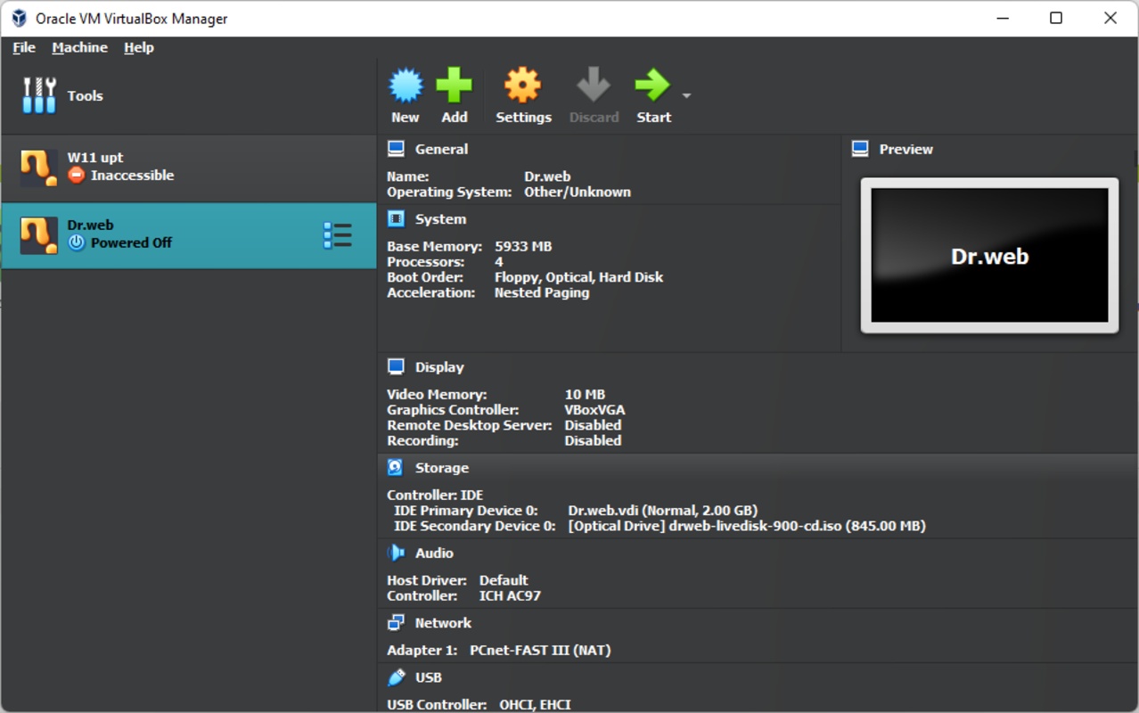 VirtualBox 7.0.14_161095 for Windows Screenshot 1