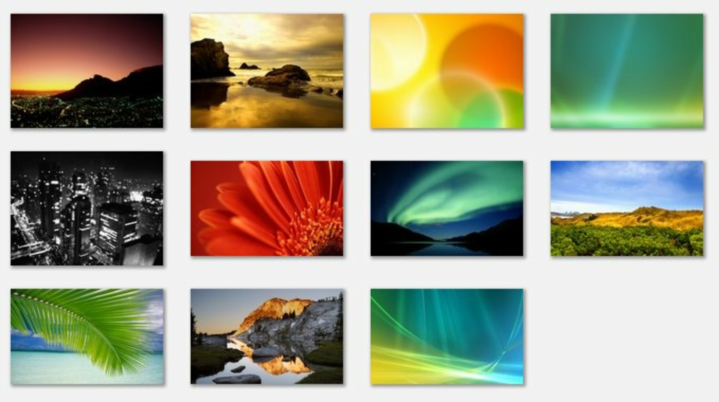 Vista Wallpapers Pack feature