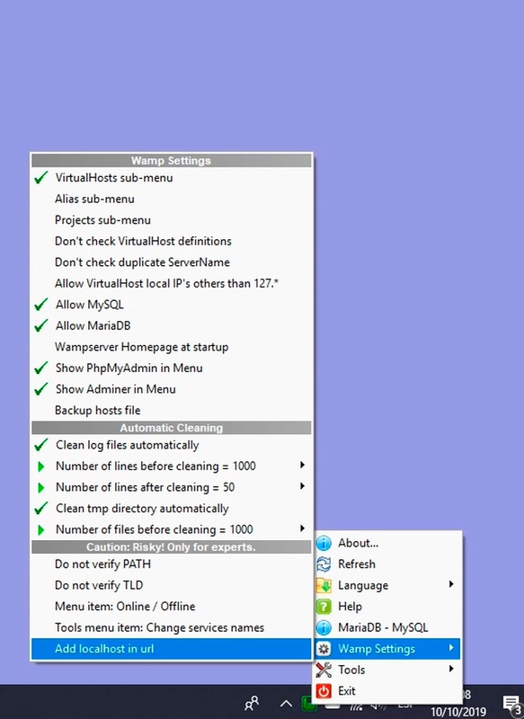 WampServer 3.3.2 for Windows Screenshot 4
