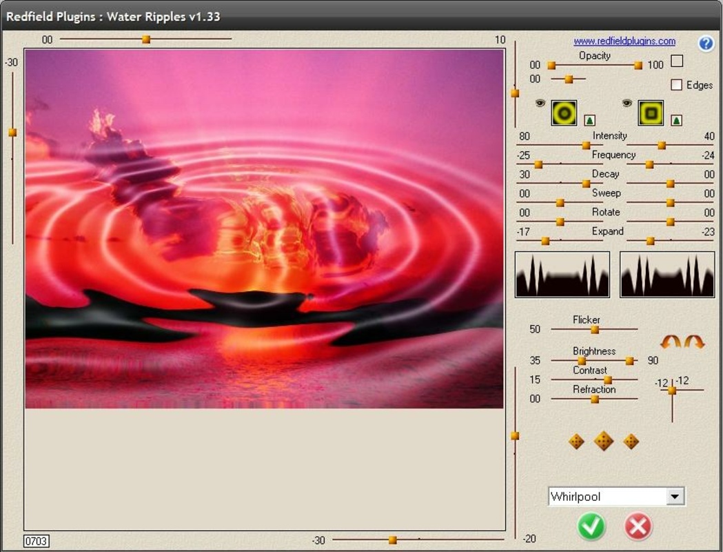 Water Ripples Plugin para Photoshop 1.33 feature