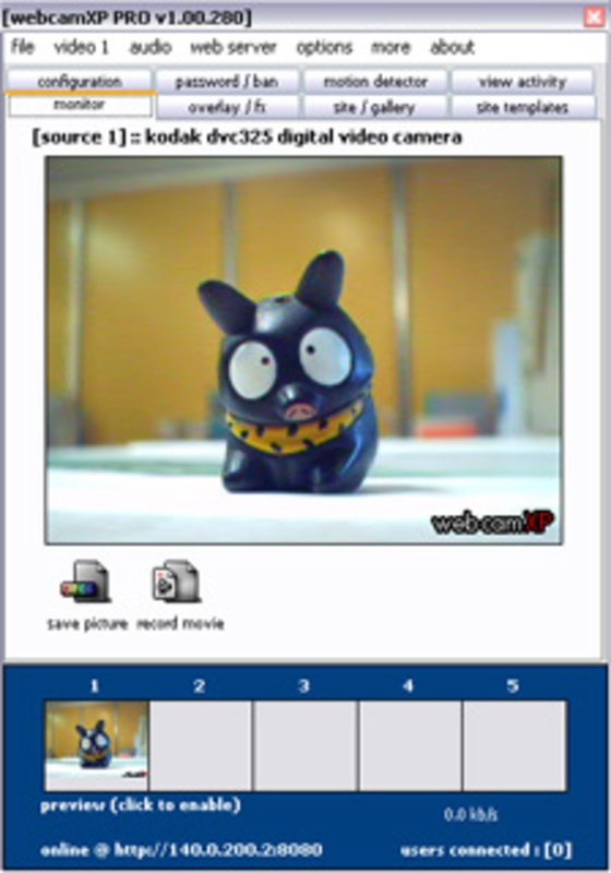 WebCamXP 5.8.5.0 for Windows Screenshot 1