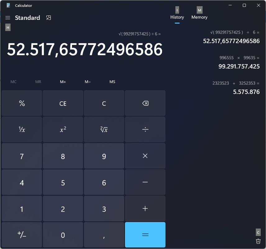 Windows Calculator 2021.2401.0.0 feature