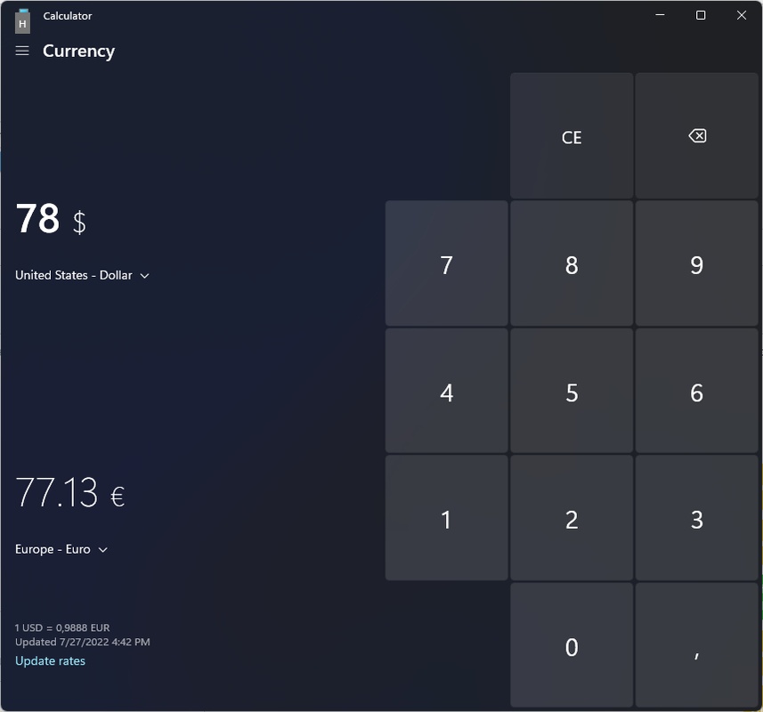 Windows Calculator 2021.2401.0.0 for Windows Screenshot 7