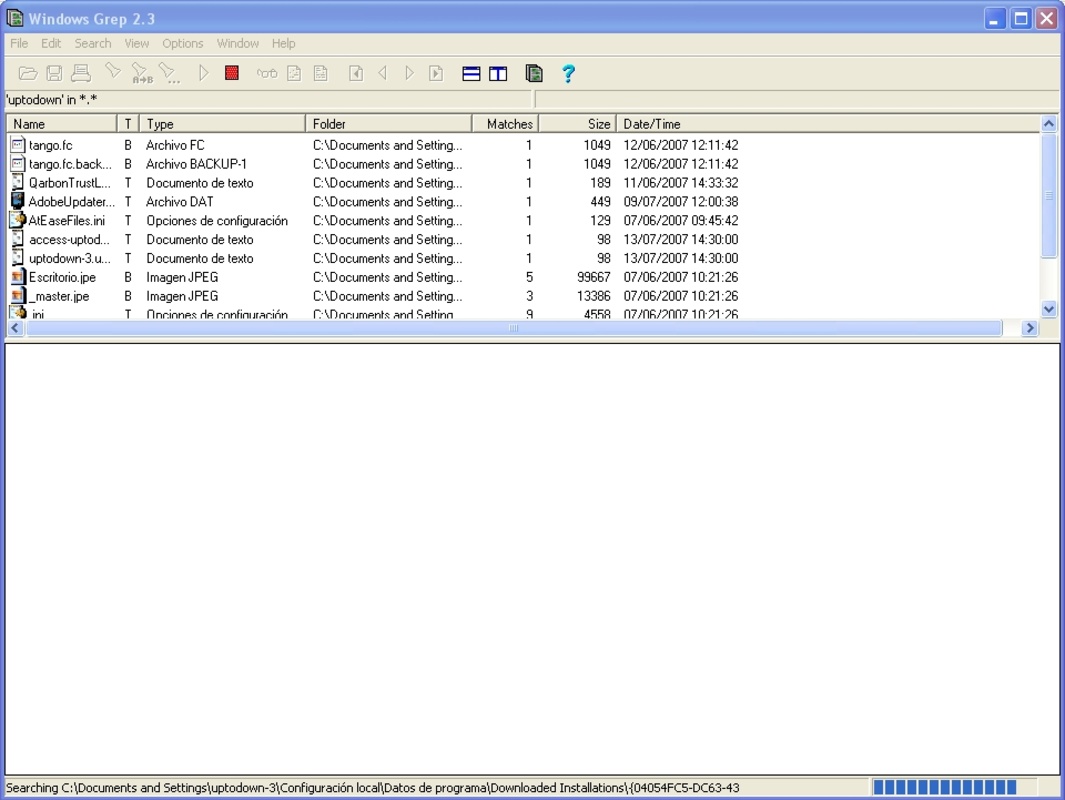 Windows Grep 2.3.0.2403 for Windows Screenshot 1