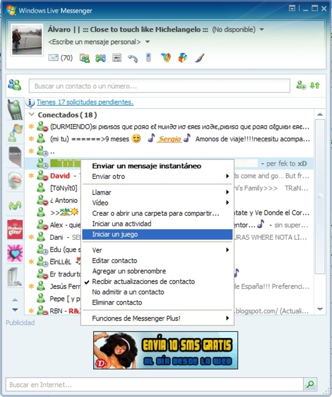 Windows Live Messenger 2008 8.5.1302.1018 for Windows Screenshot 3