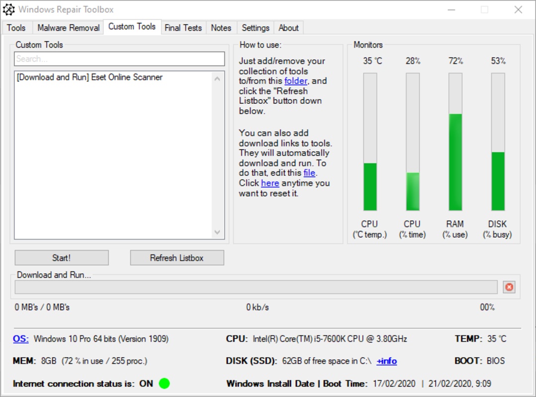 Windows Repair Toolbox 3.0.3.8 for Windows Screenshot 1