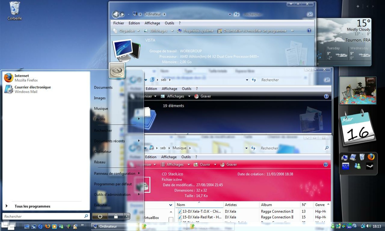 Windows Vista Seven Theme feature