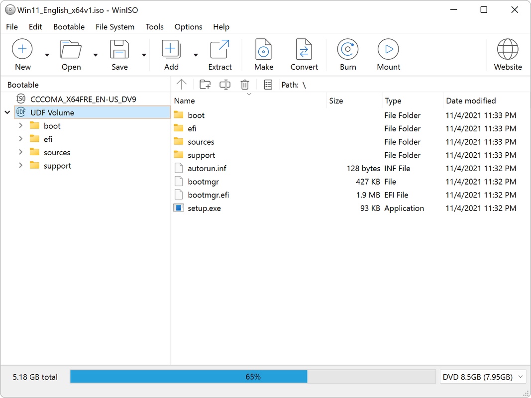 WinISO 7.1.1.8357 for Windows Screenshot 1