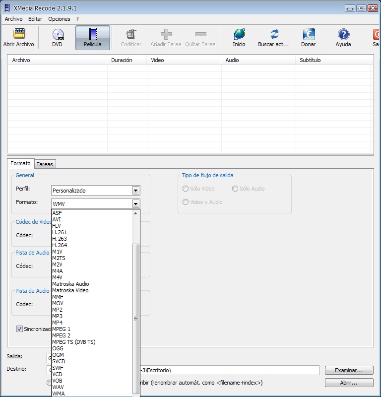 Xmedia Recode 3.5.9.2 for Windows Screenshot 1