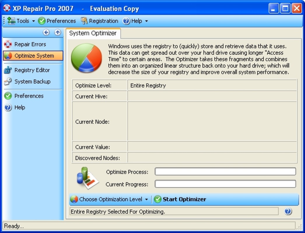 XP Repair Pro 2007 4.0.6 for Windows Screenshot 1