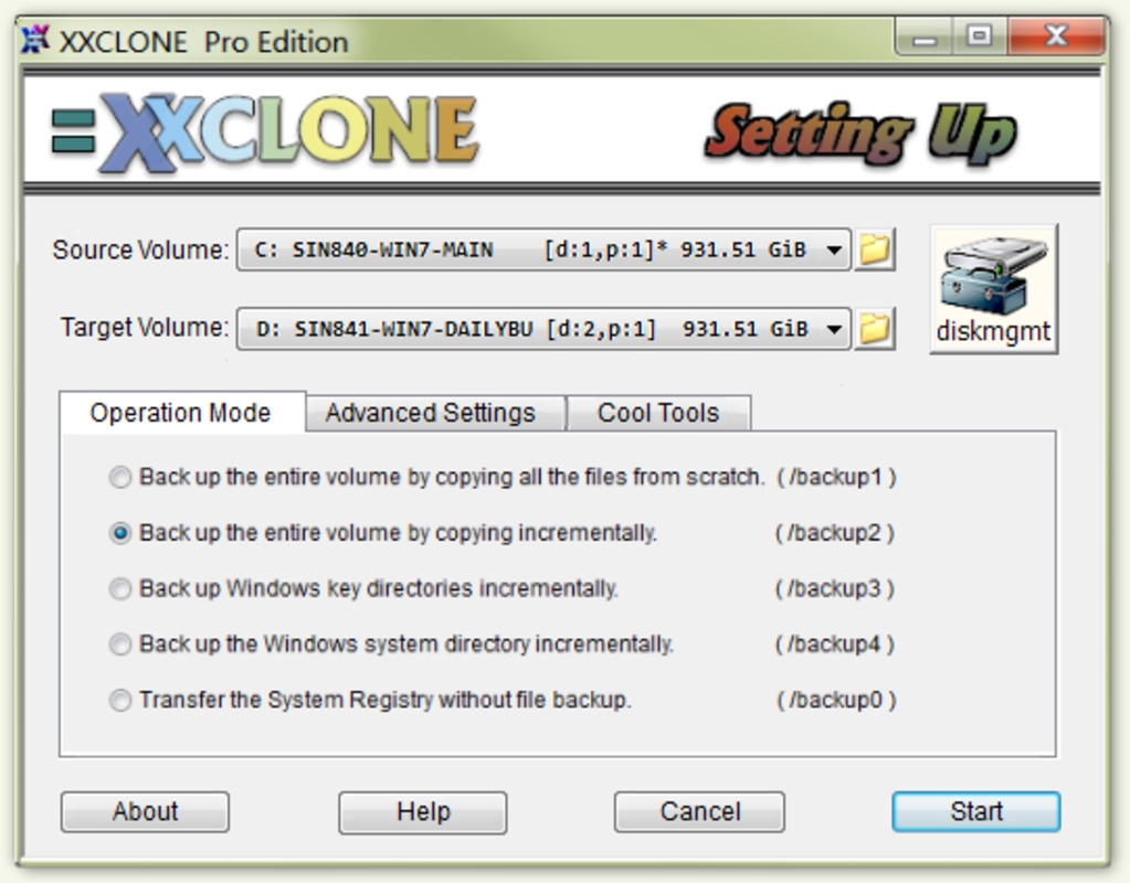 XXClone 2.08.8 for Windows Screenshot 1