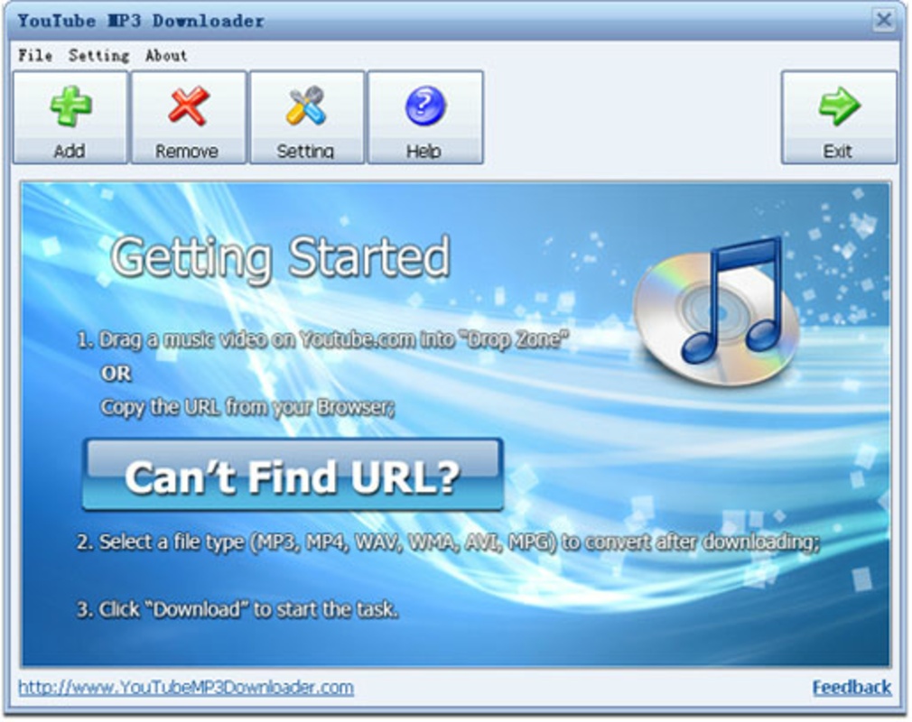 YouTube MP3 Downloader 4.1 for Windows Screenshot 1