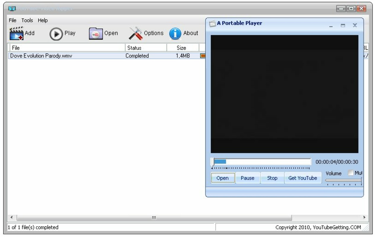 YouTube Video Ripper 2.90 for Windows Screenshot 1