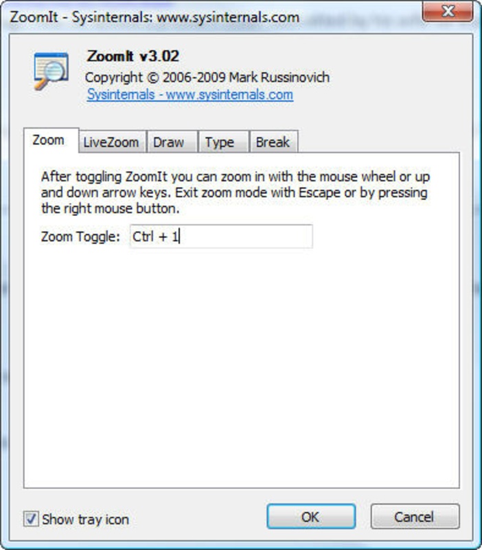 ZoomIt 7.2 for Windows Screenshot 1