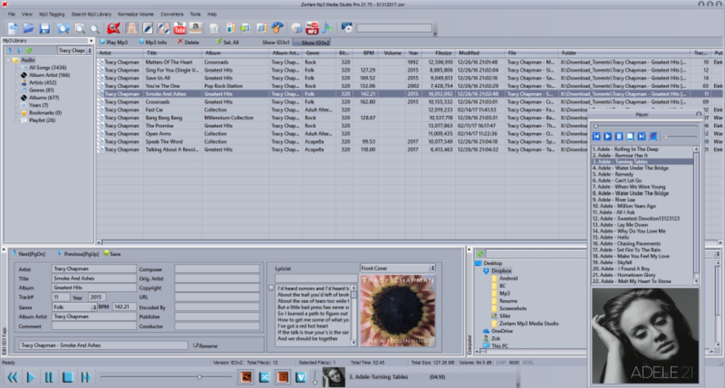 Zortam Mp3 Media Studio 31.55 for Windows Screenshot 1